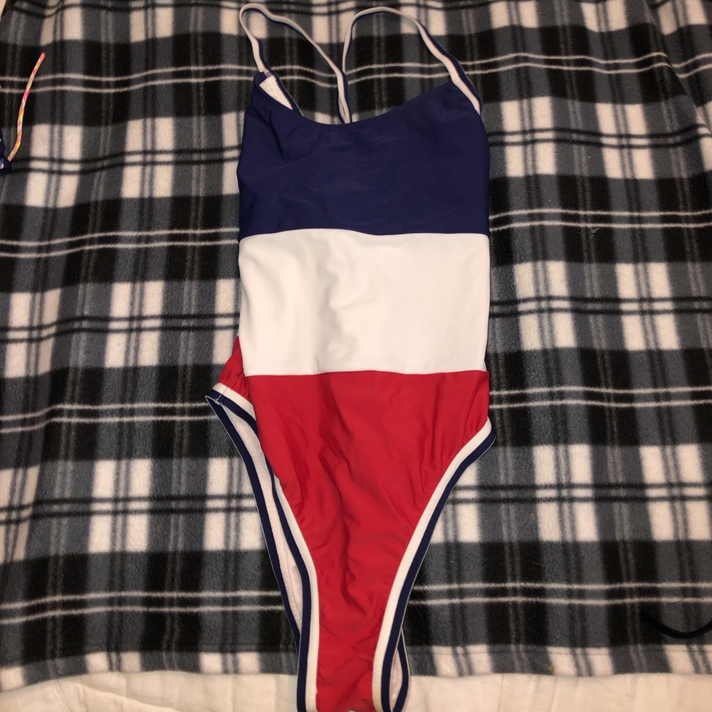 USA one piece bathing suit